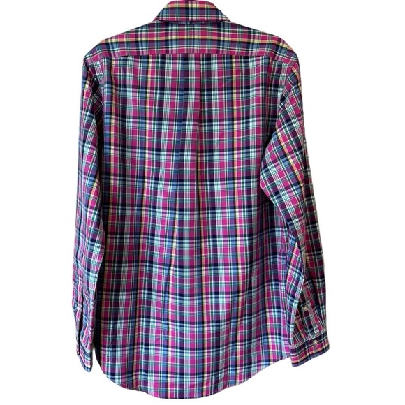 NEW Polo Ralph Lauren Classic Fit Performance Plaid LS Shirt Multicolor Men's M - Picture 13 of 13
